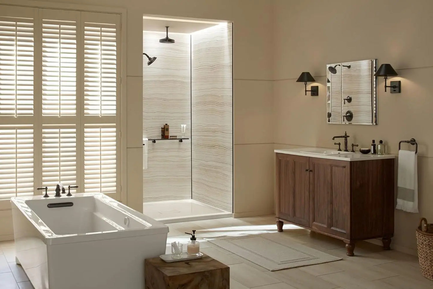 CB-CLC3026FS Bathroom Medicine Cabinet with Mirror, Beveled Mirror Doors, Adjustable Shelves, Rectangular Beveled, Customized