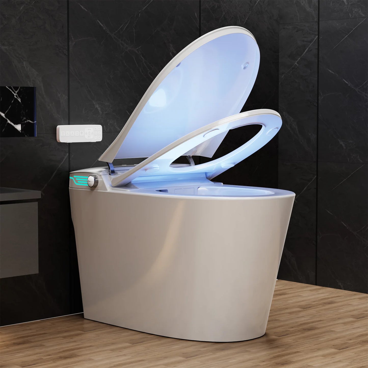 Smart Toilet With Built In Bidet Deodorization And Voice Control