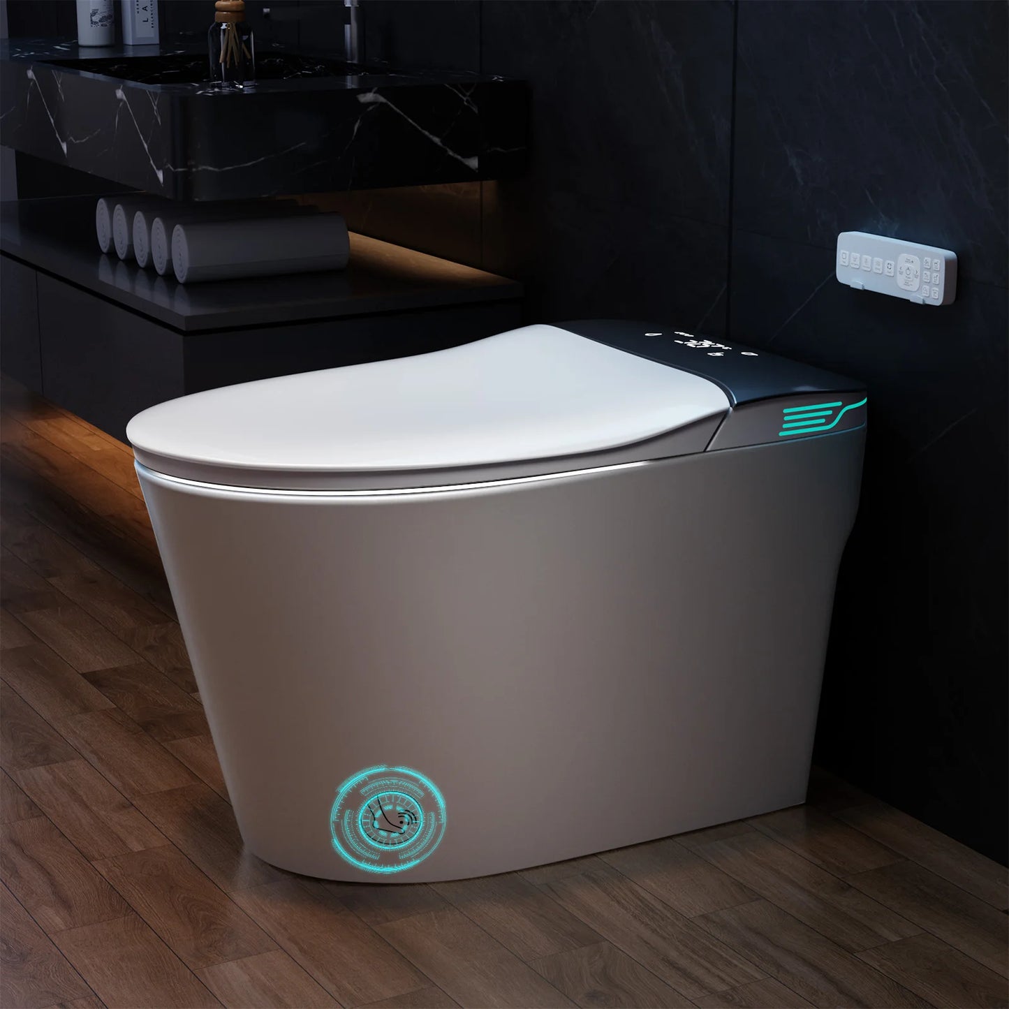 Smart Toilet With Built In Bidet Deodorization And Voice Control