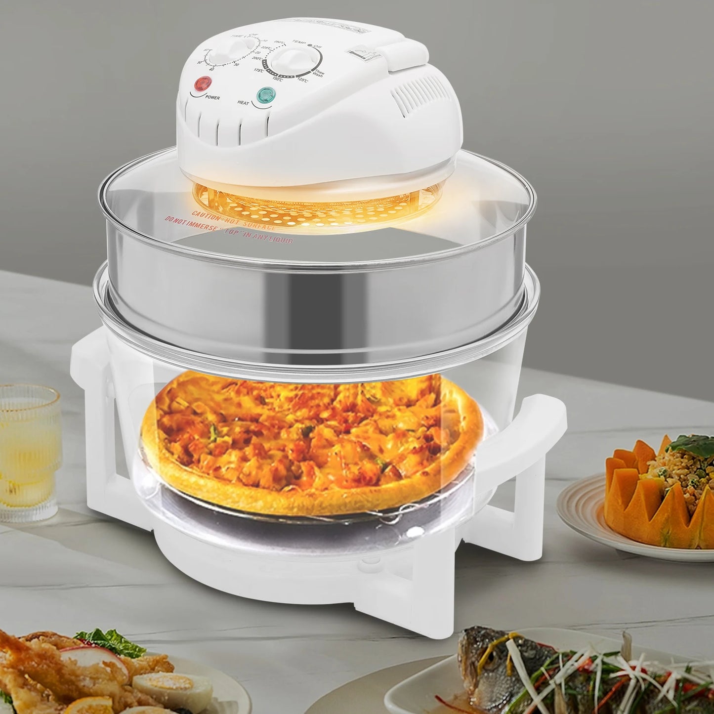 Air Fryer With Grill Rack Oil Free 360 Degree Circulation