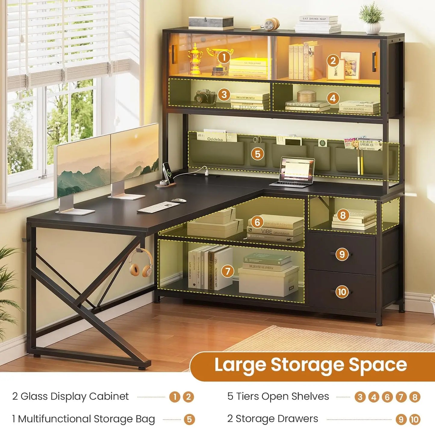 L Shaped Gaming/Office Desk