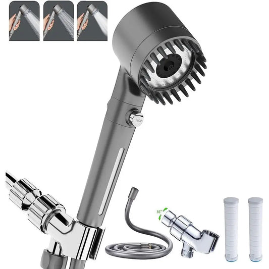 Head with Handheld, Shower Heads High Pressure, High Flow Even with Low Water PressureHand Held Showerhead Set,3 Modes Filtered