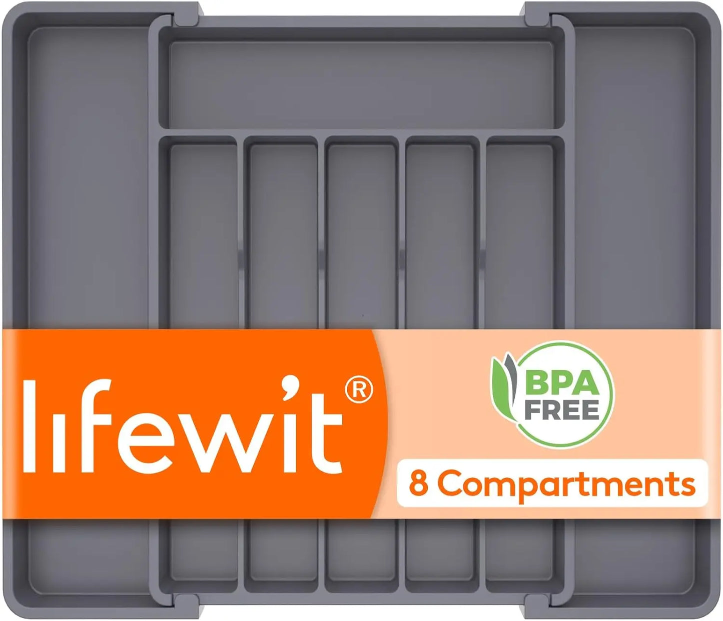 Expandable Silverware Organizer For Kitchen Drawers BPA Free