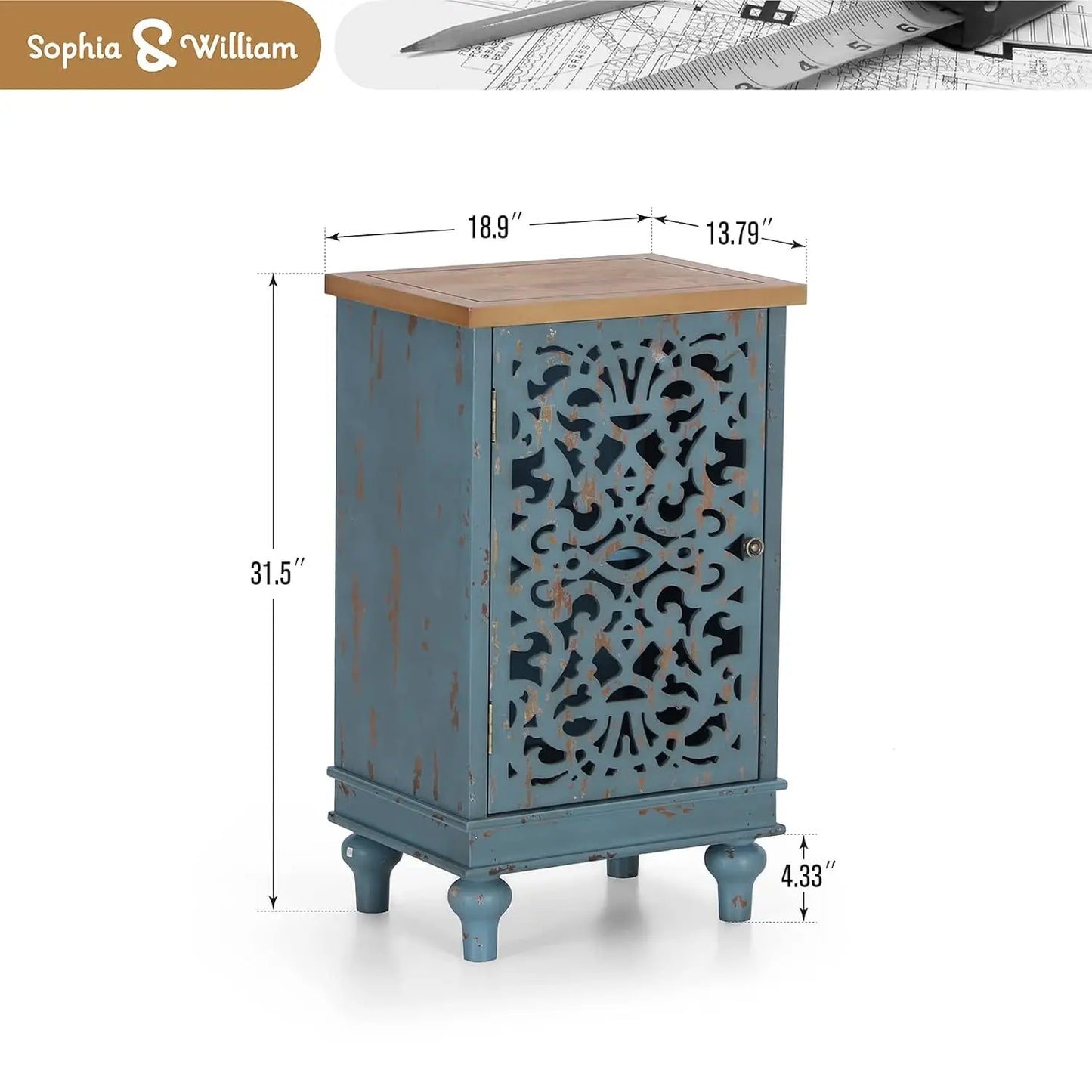 Small Accent Cabinet  31.5" Tall
