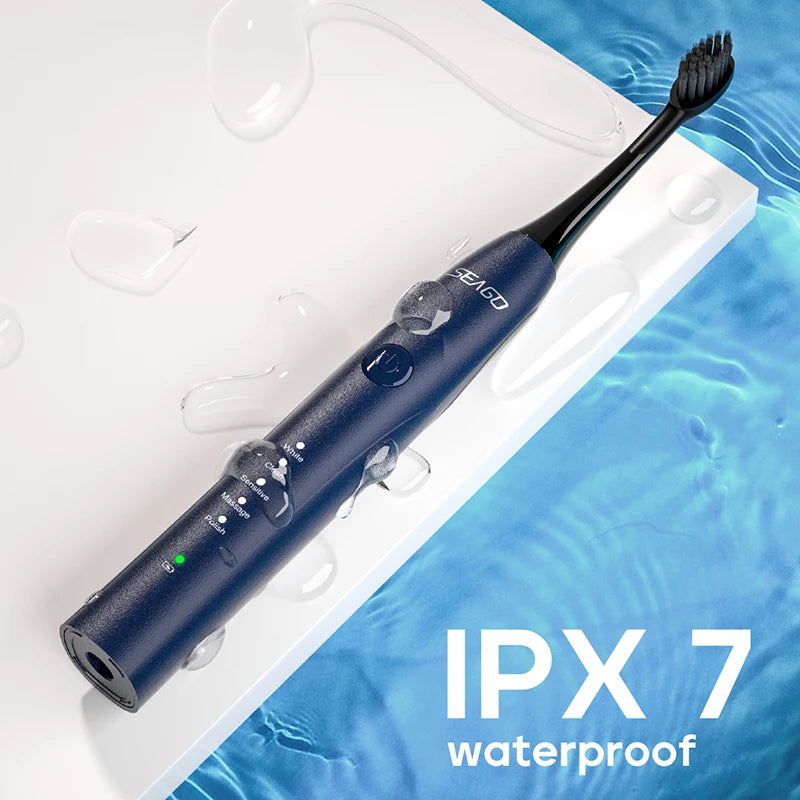 Seago Electric Toothbrush Two-engines Magnetic Core Oral Care Smart Adult Timer Brush Waterproof Brushes SG-540