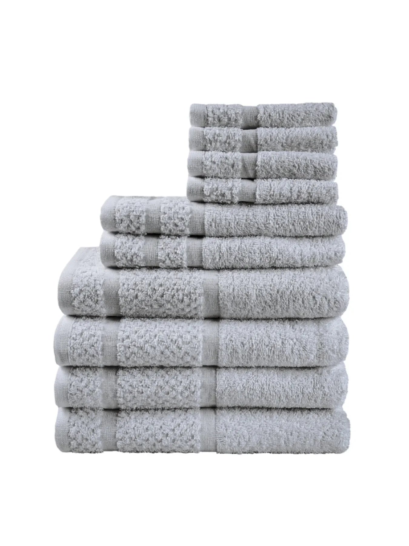 10 Piece Cotton Towel Set Ultra Soft Durable Spa Quality