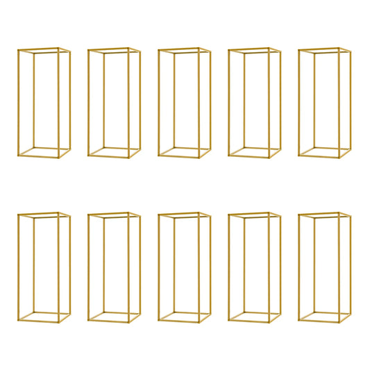 Gold Metal Wedding Flower Stand Set 10 Pieces Balloon Display