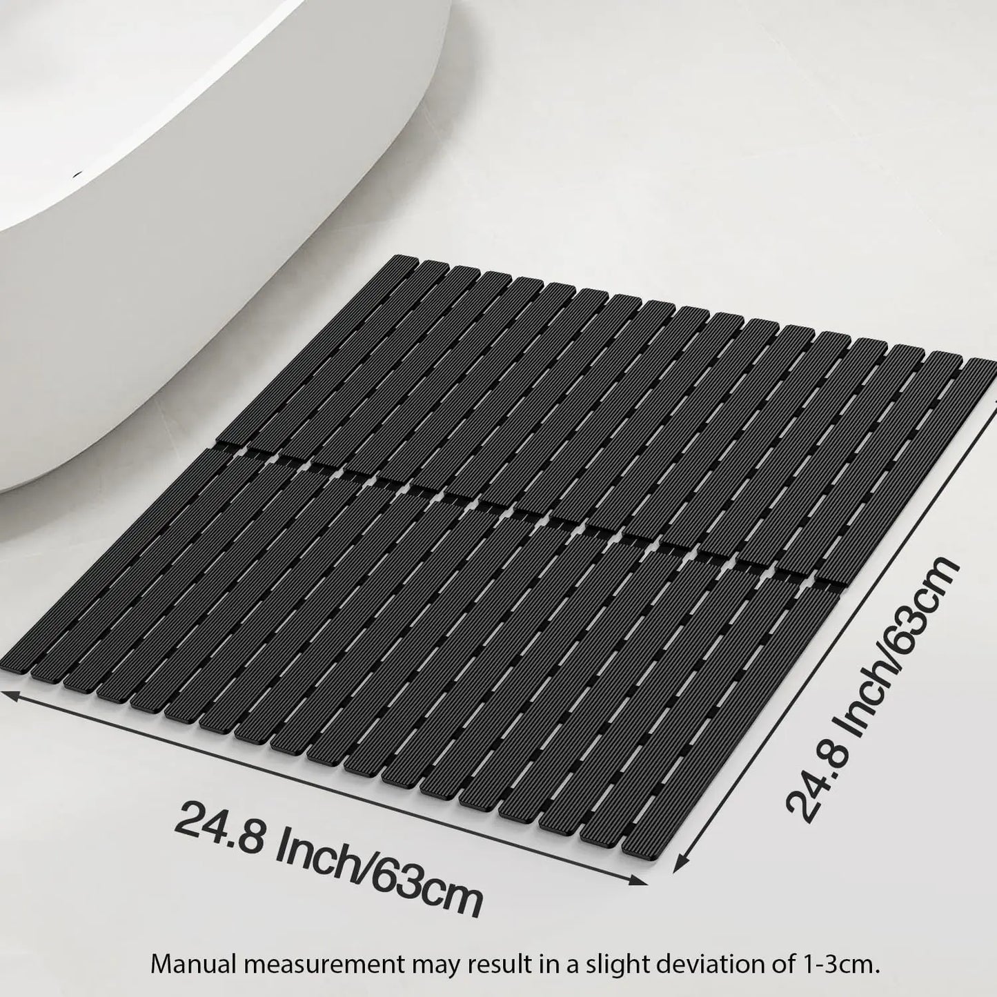 Square Non Slip Shower Mat For Tub And Shower Safe