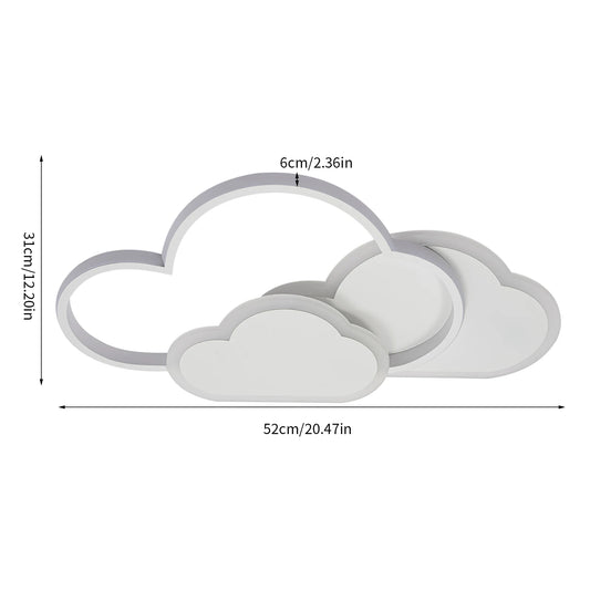 Cloud Shape LED Ceiling Light Fixture Aluminum Modern