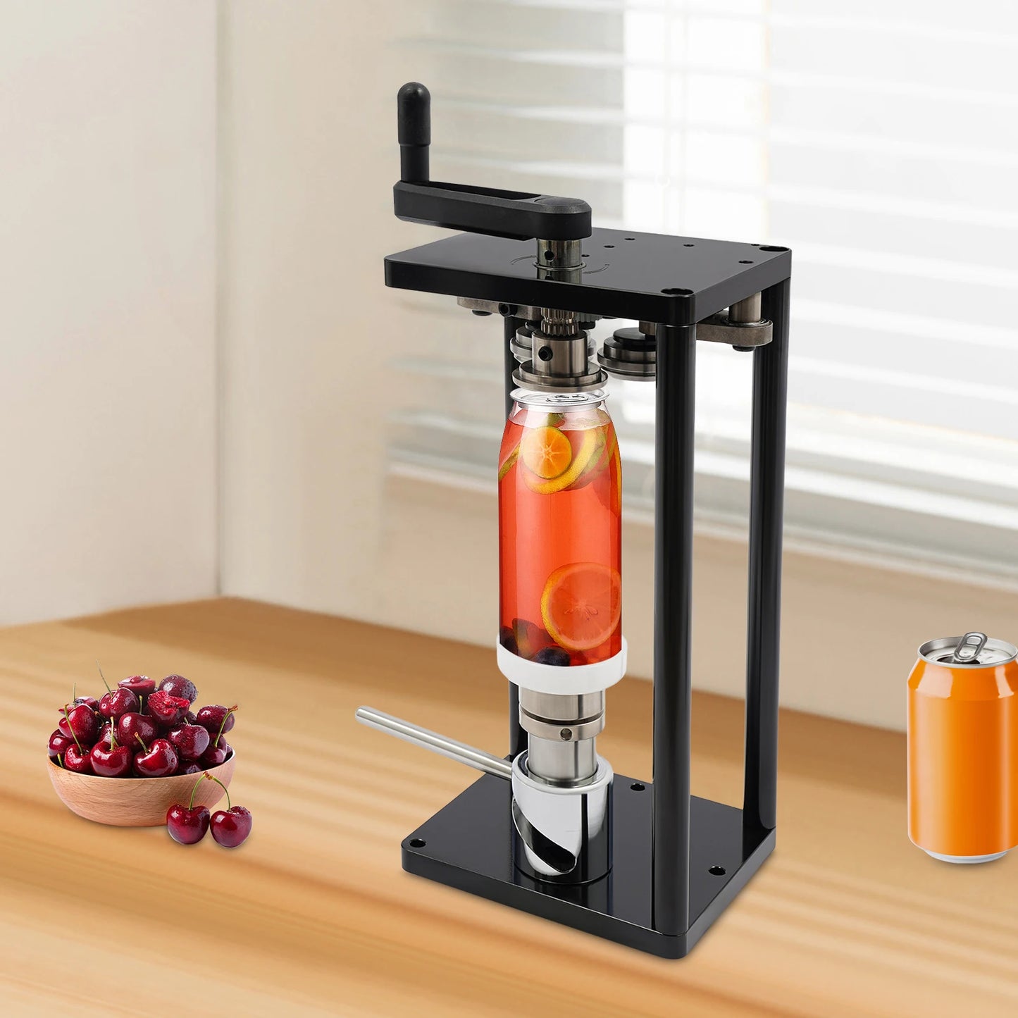 Manual Can Sealer Stainless Steel For PET And Aluminum Cans