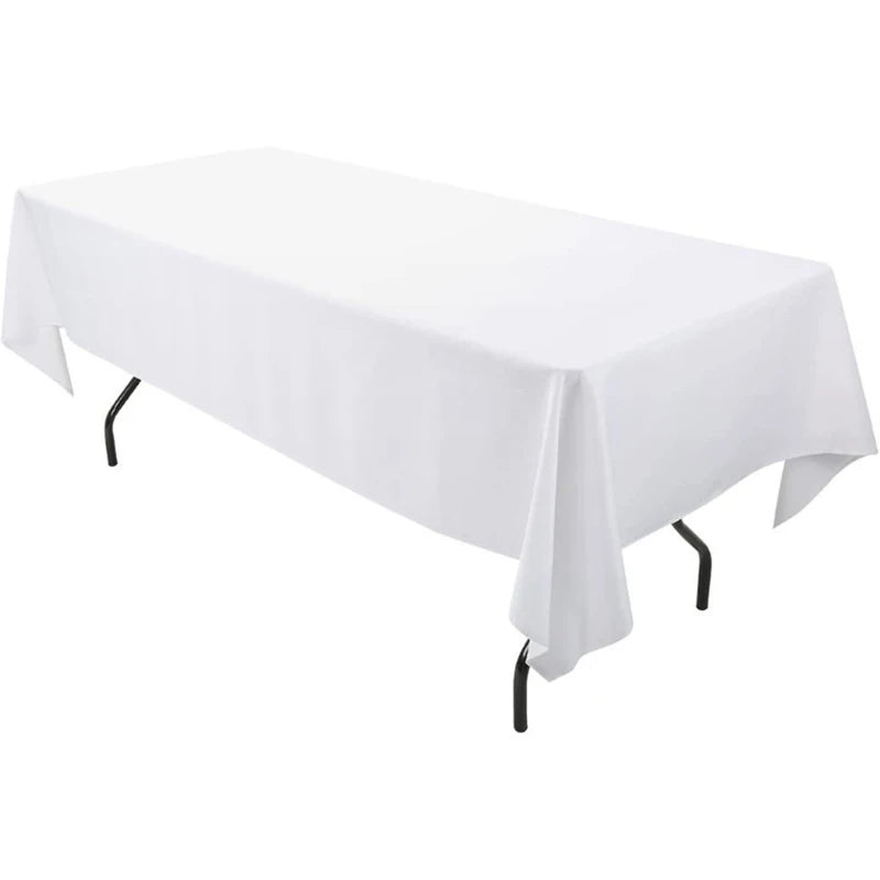 READOR Rectangle Tablecloth Set, Washable Polyester for Dining Events