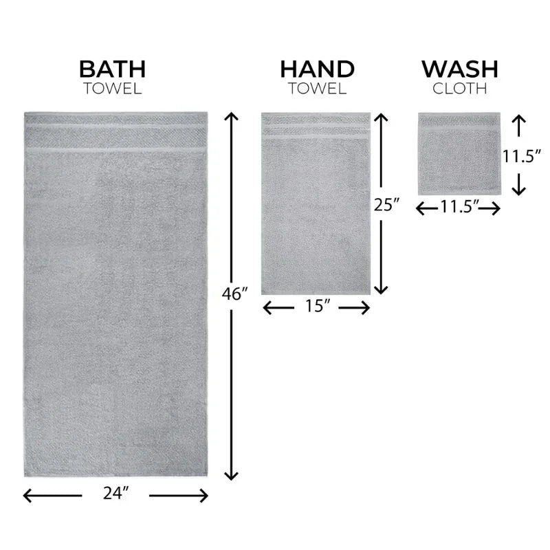 10 Piece Cotton Towel Set Ultra Soft Durable Spa Quality