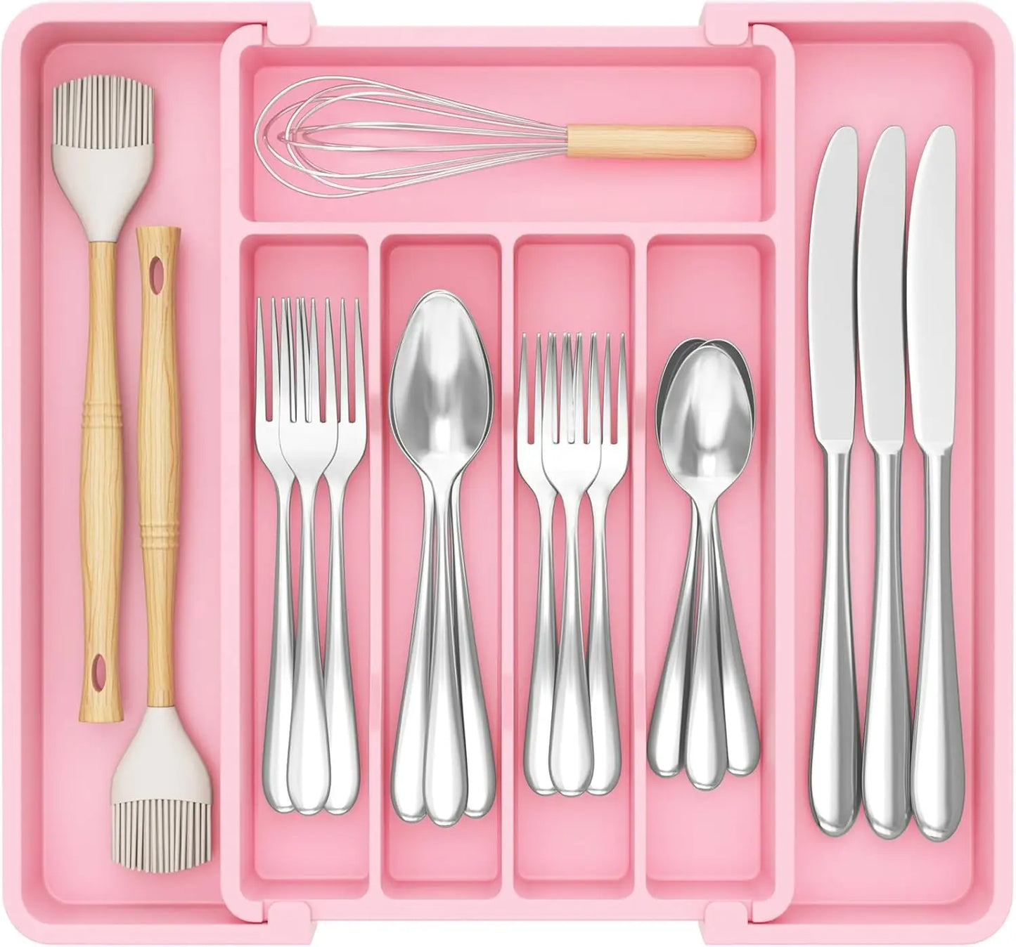Expandable Silverware Organizer For Kitchen Drawers BPA Free