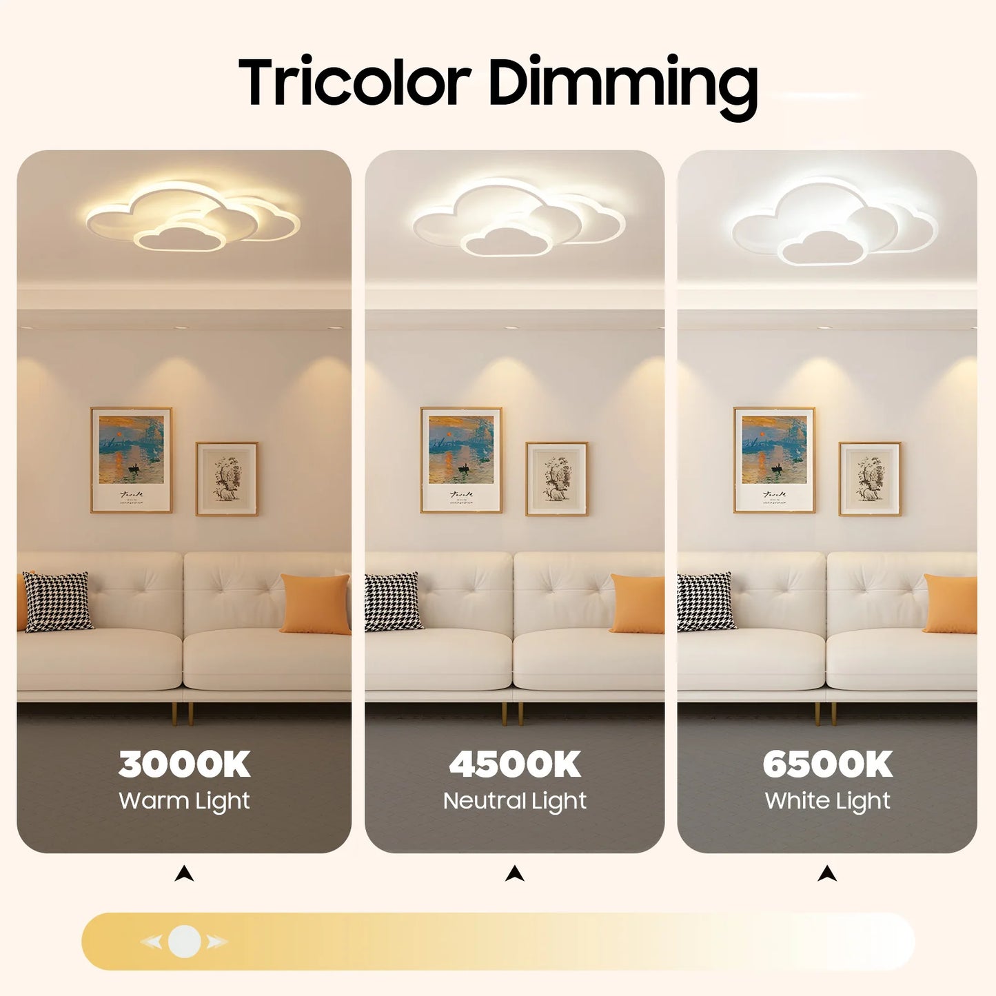 Cloud Shape LED Ceiling Light Fixture