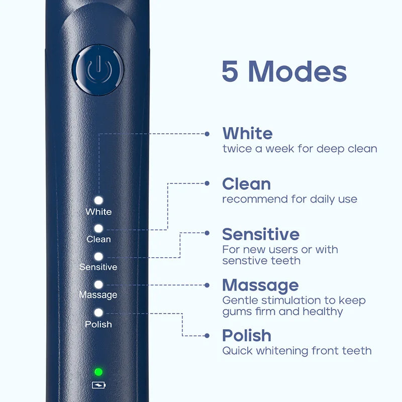Seago Electric Toothbrush Two-engines Magnetic Core Oral Care Smart Adult Timer Brush Waterproof Brushes SG-540