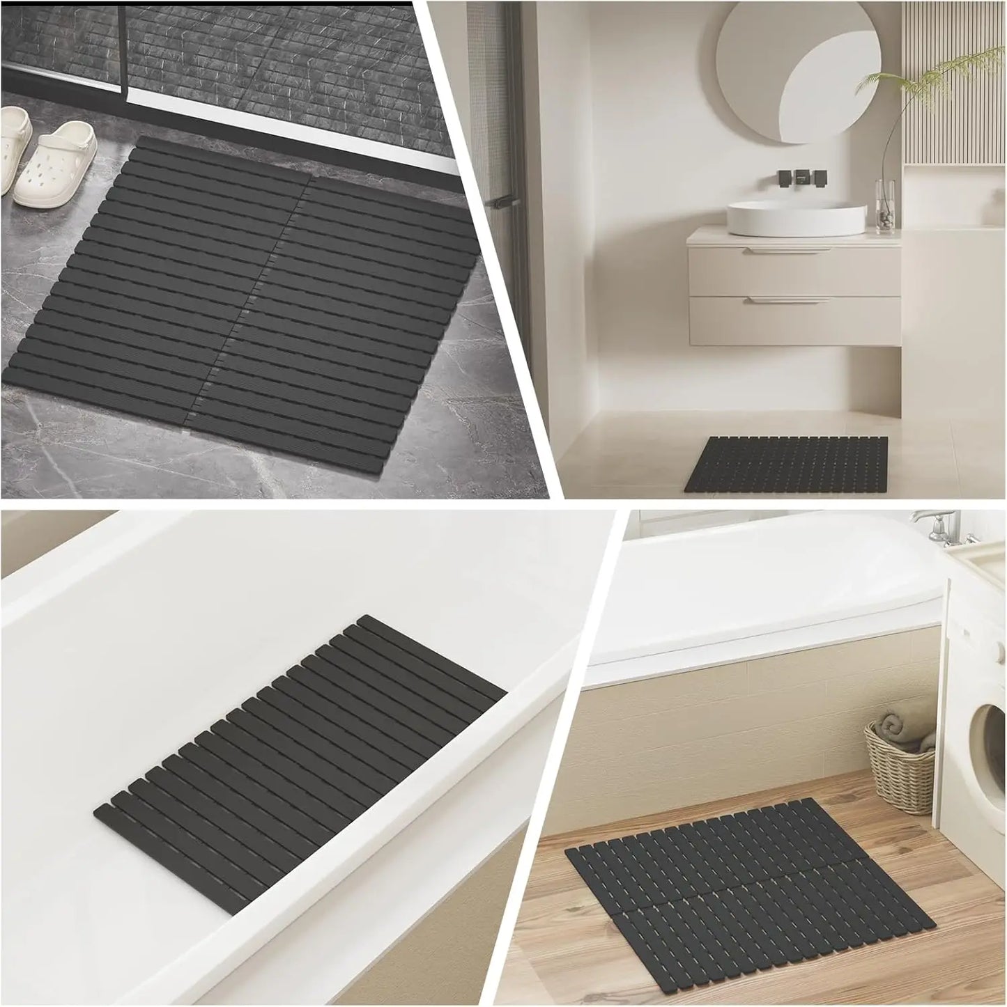 Square Non Slip Shower Mat For Tub And Shower Safe