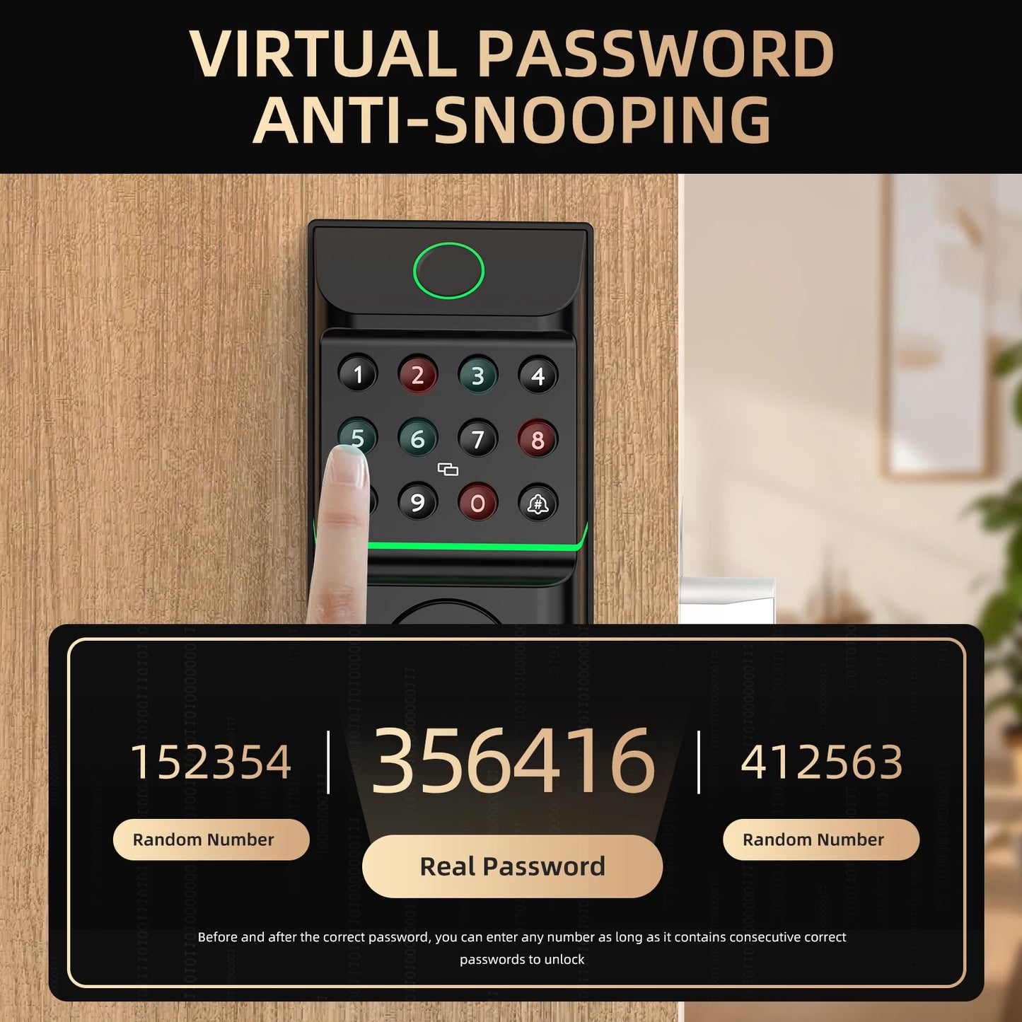 Viladepot Smart Lock Biometric Fingerprint Door Lock With App Control