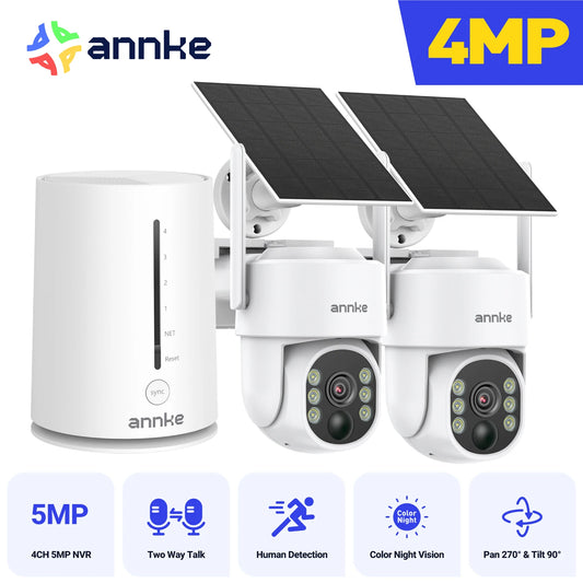 ANNKE 4MP Wireless Security Camera System 4CH NVR