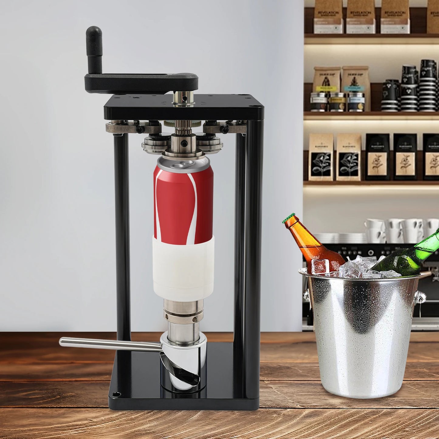 Manual Can Sealer Stainless Steel For PET And Aluminum Cans